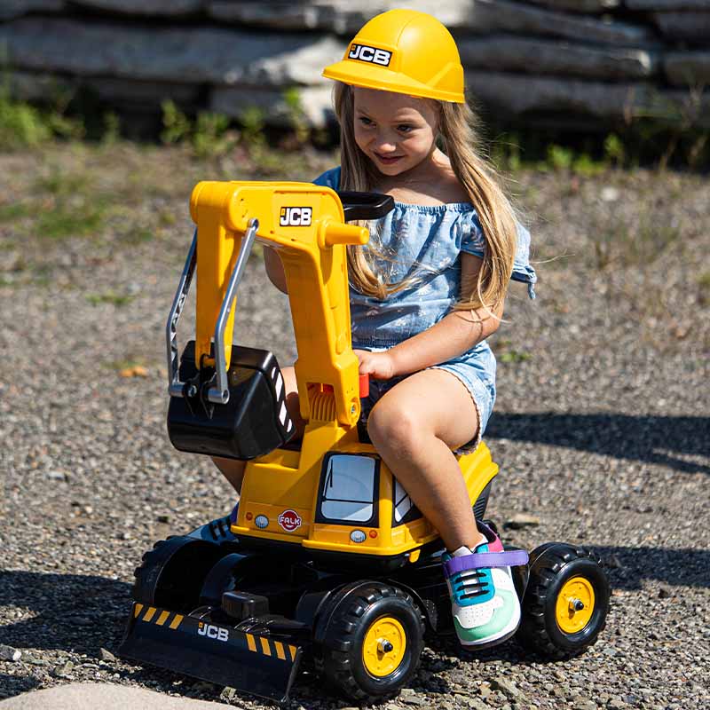 Jcb Excavator With Opening Seat And Helmet Included