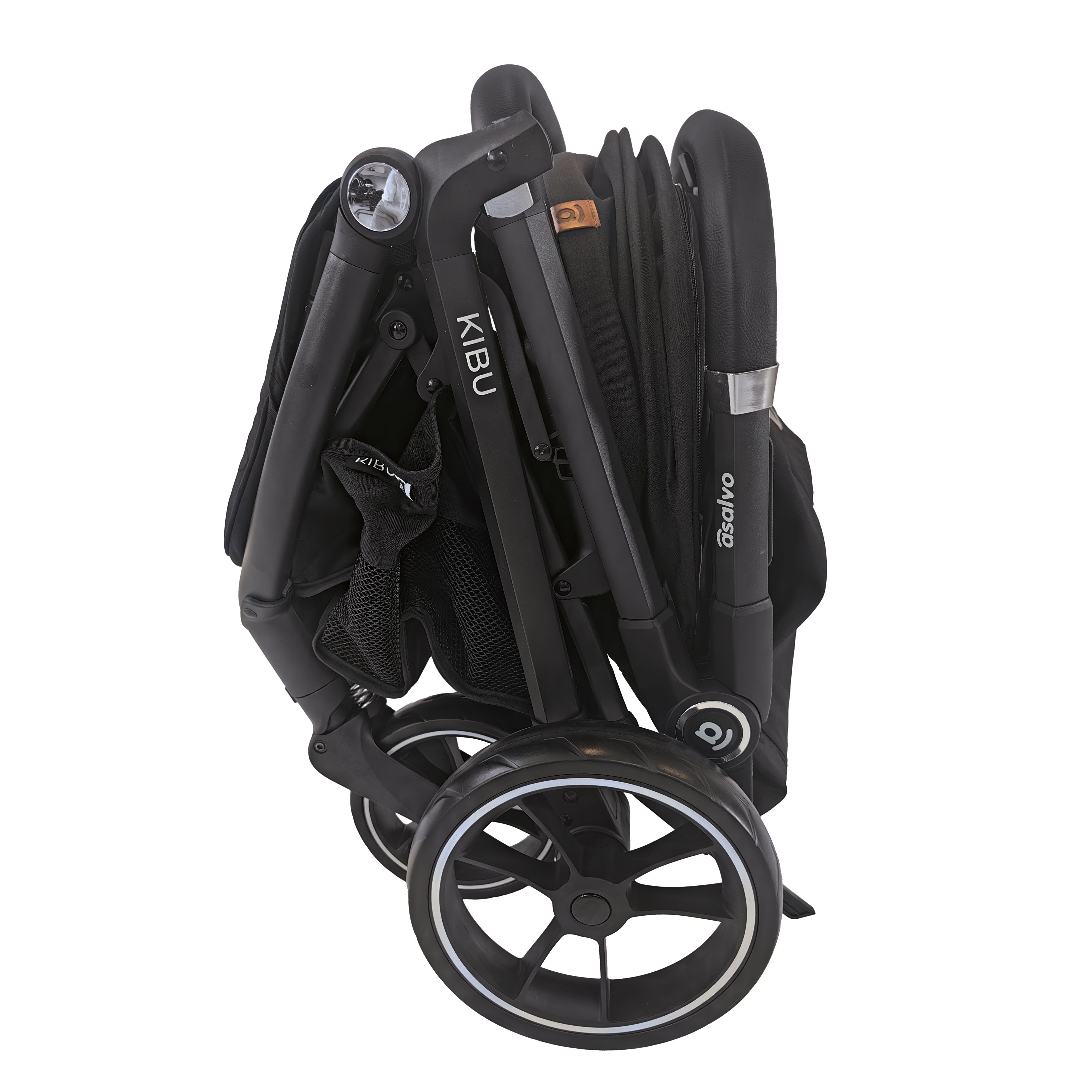 Asalvo Kibu Lightweight Stroller (Birth To 22 Kg) - Black