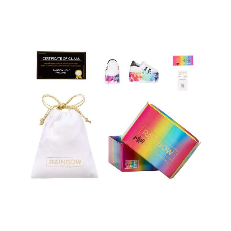 Rainbow High Mini Accessories Studio Shoes, 25+ Mystery Fashion Collectibles Assortment