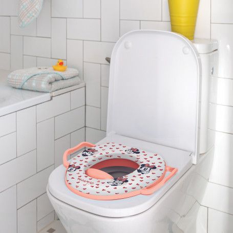Disney Minnie Mouse Cushioned Toilet Trainer With Handles