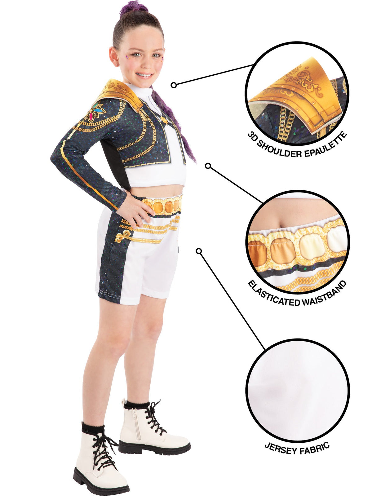 K-Pop Demon Hunters Rumi Golden Costume 7-8 Years