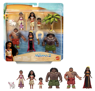 Disney Moana 2 Dolls Adventure Set 6 Pack