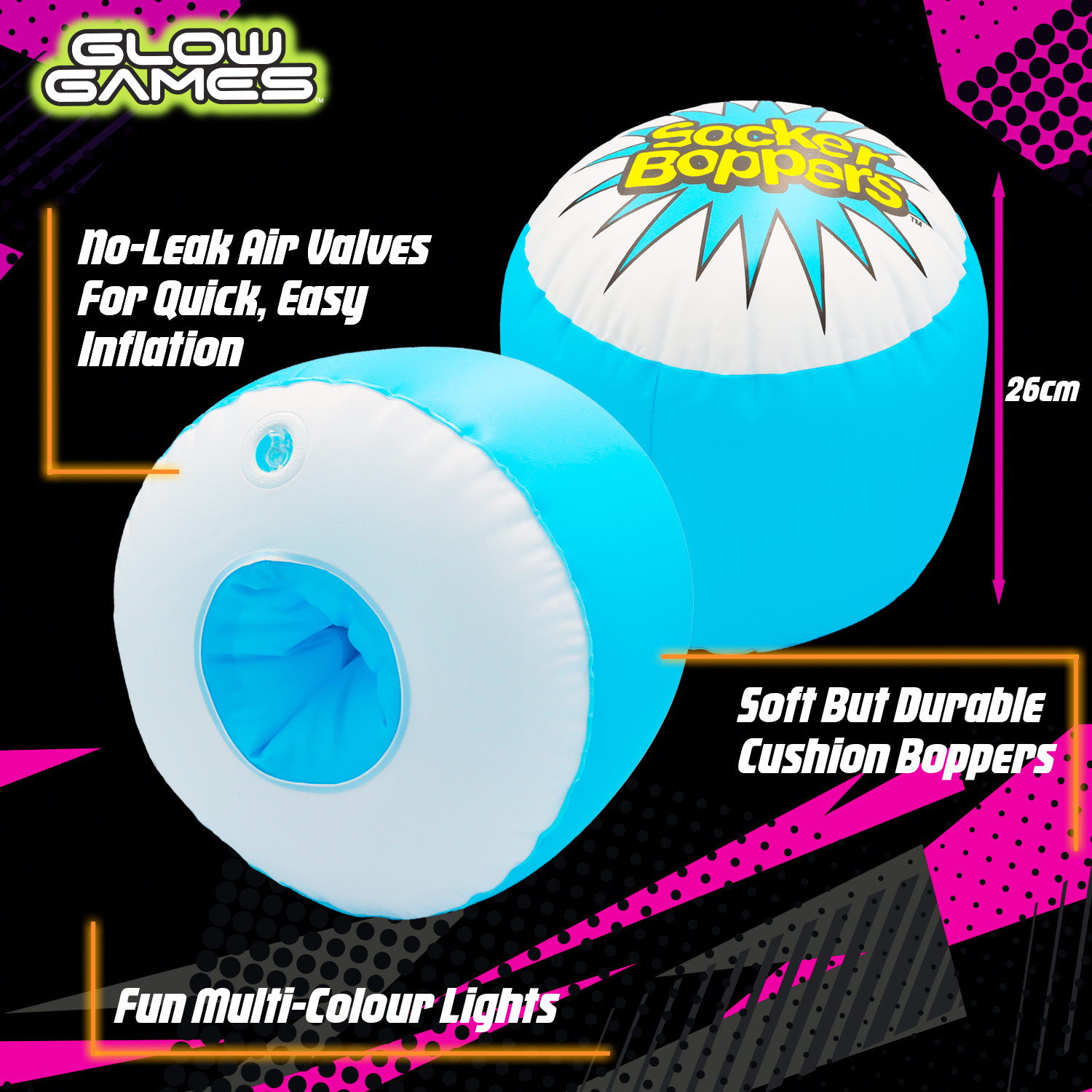 Glow Games Light-Up Socker Boppers