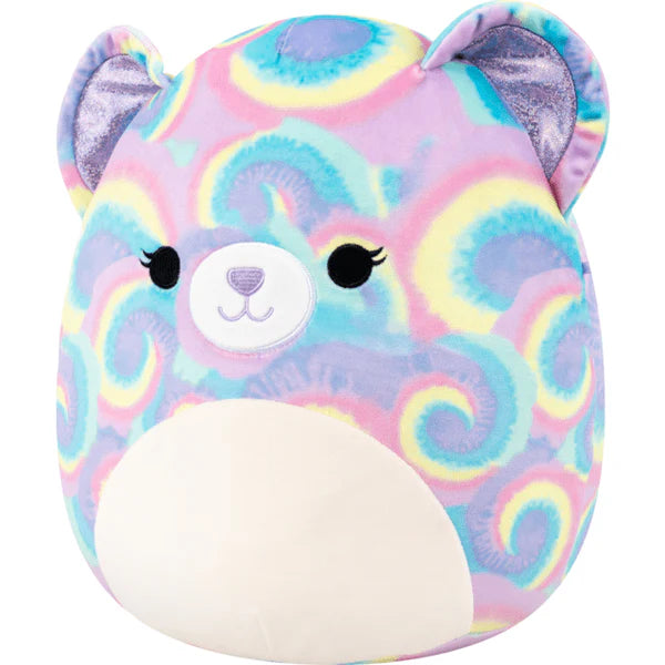 Original Squishmallows Plush Jonessa The Psychadelic Tie-Dye Bear 30Cm