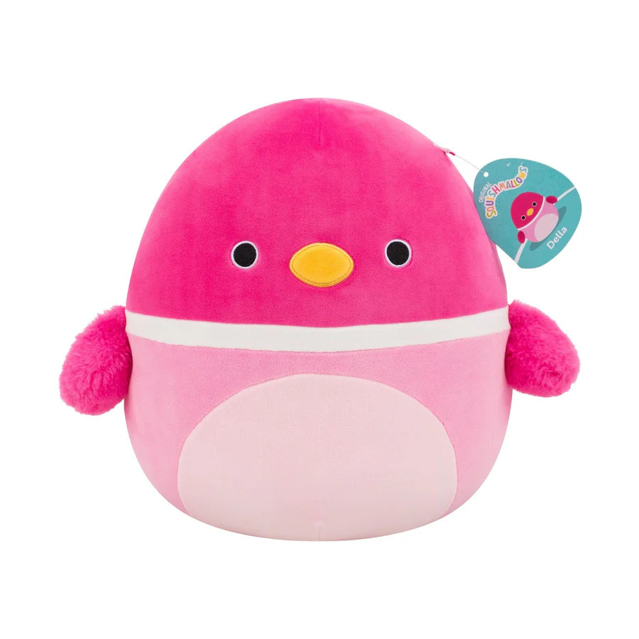 Original Squishmallows Plush Della The Pink Mallard Duck 30Cm