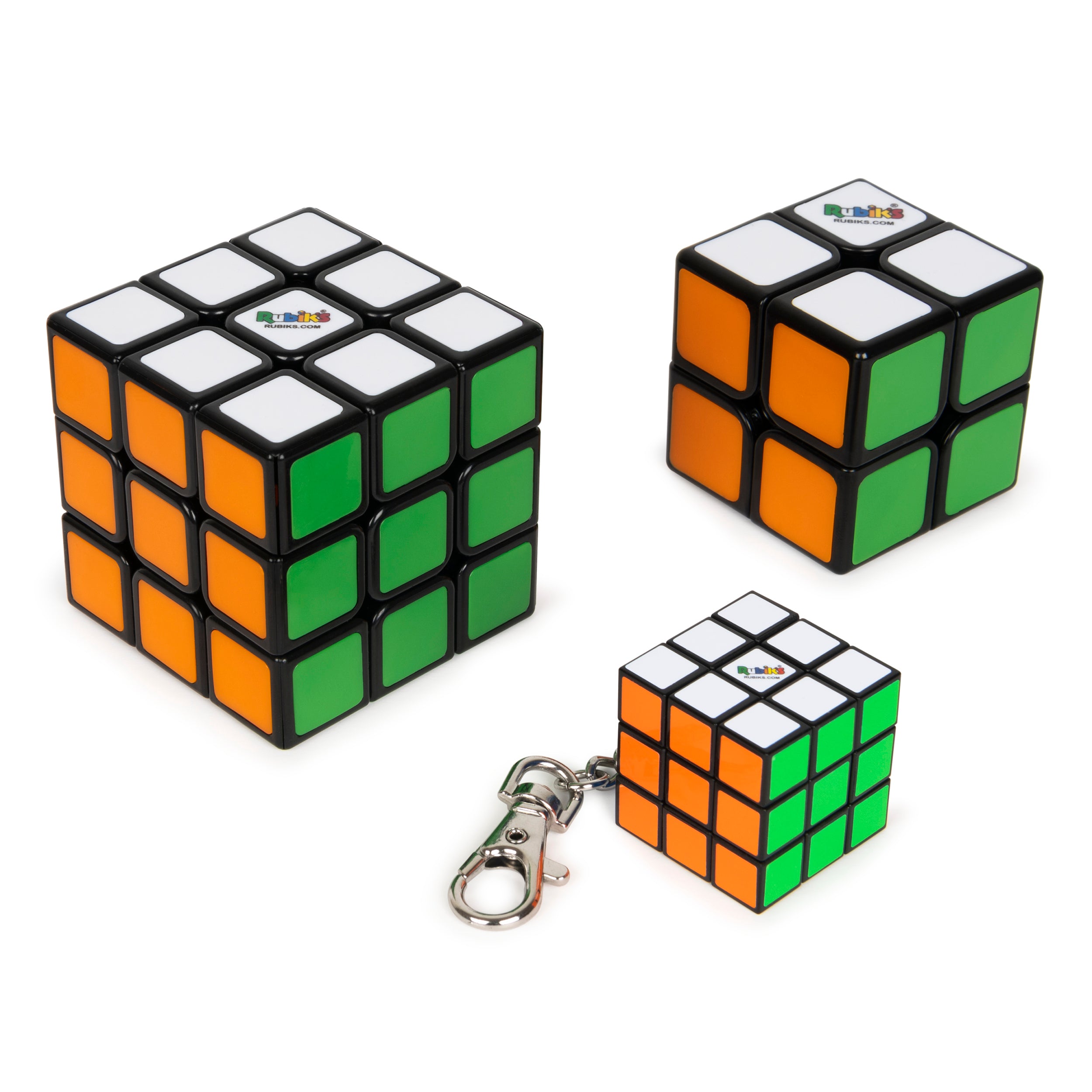 Rubik’s Family Pack, 3X3 Cube, 2X2 Cube & 3X3 Keyring Cube