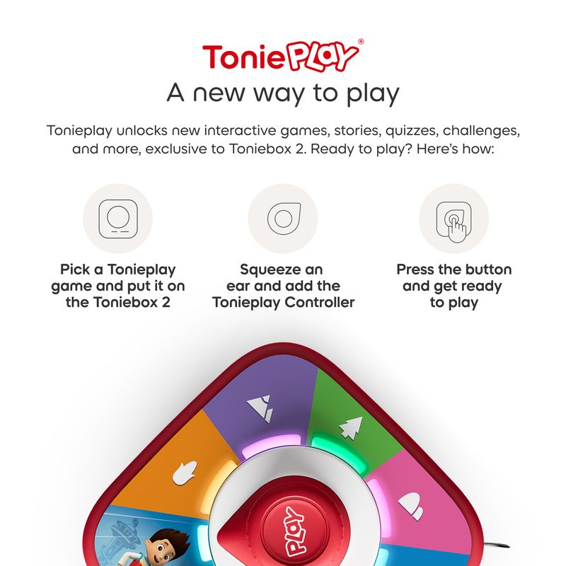 Tonies Moon Grey Toniebox 2 Play Set With Paw Patrol Chase Tonie