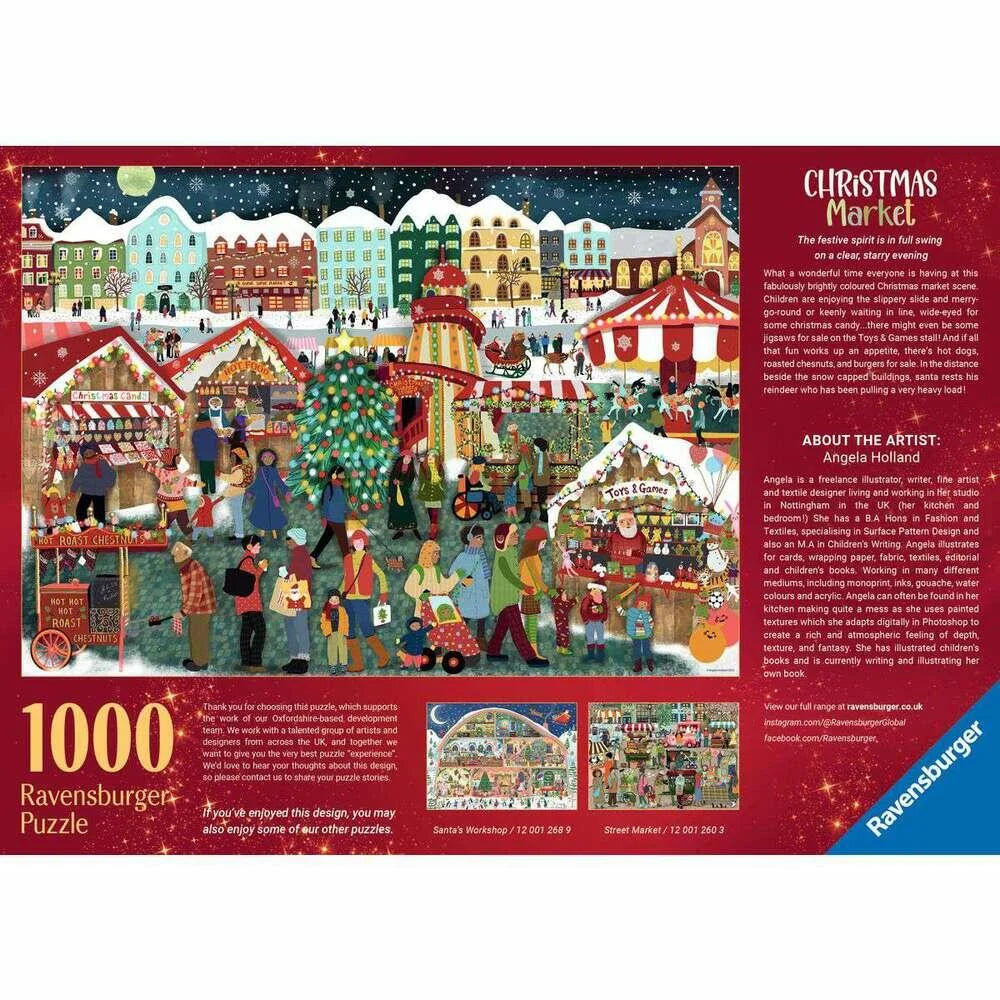 Jigsaw Puzzle Christmas Market - 1000 Pieces Puzzle