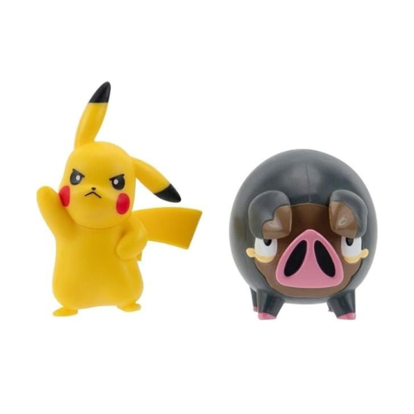 Pokémon Battle Figure 2 Pack - Features 5Cm Pikachu And Lechonk Battle Ready Figures