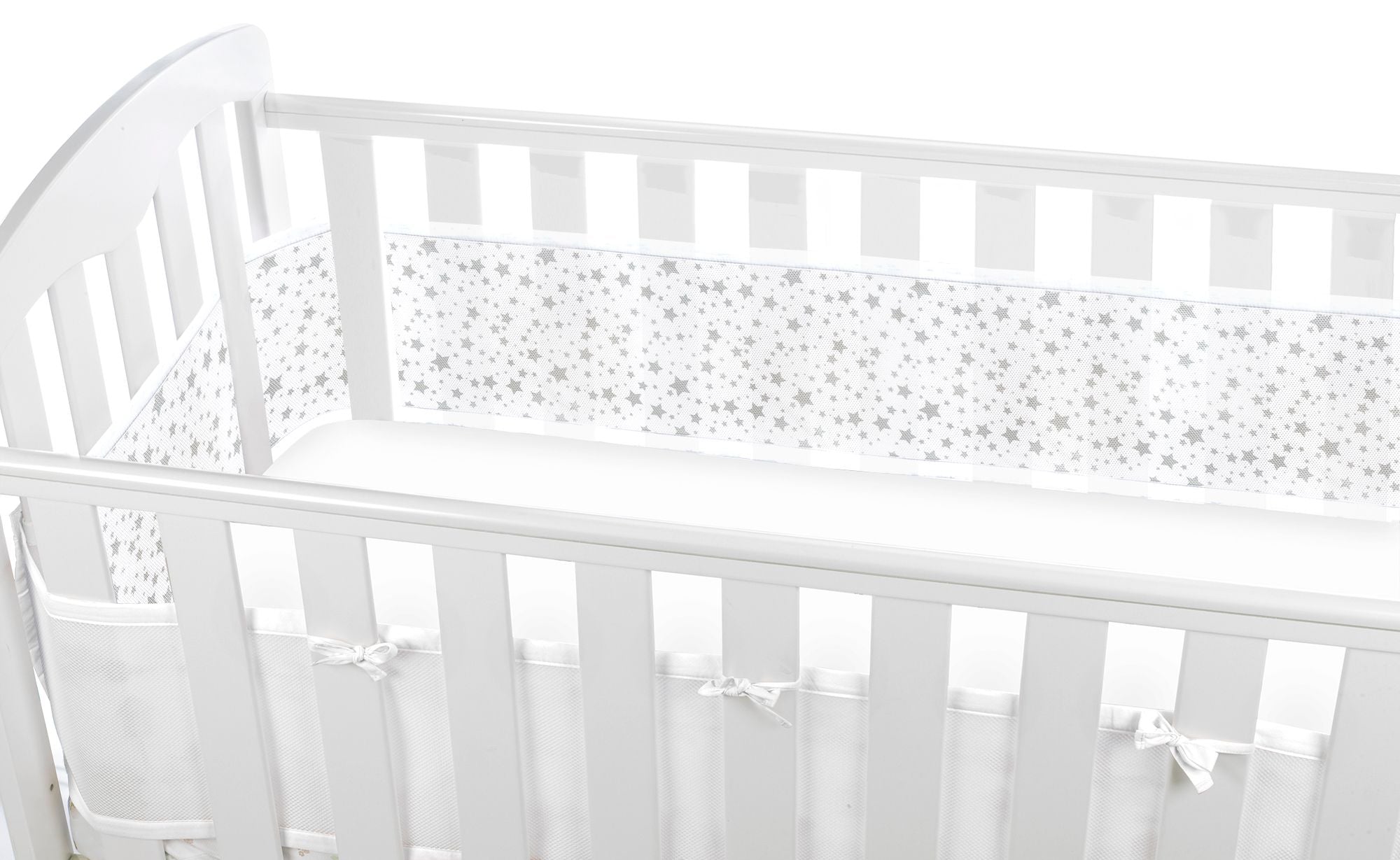 Mesh Cot Liner Twinkle Gray